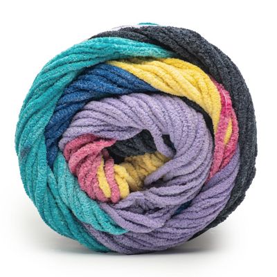 Bernat Blanket Patchwork Yarn-90S Vibe Image 2