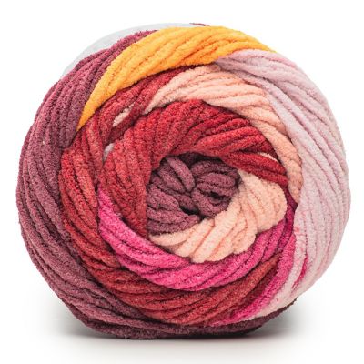 Bernat Blanket Patchwork Yarn-Cherry Twist Image 2