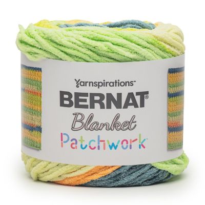 Bernat Blanket Patchwork Yarn-Citrus Stack Image 1