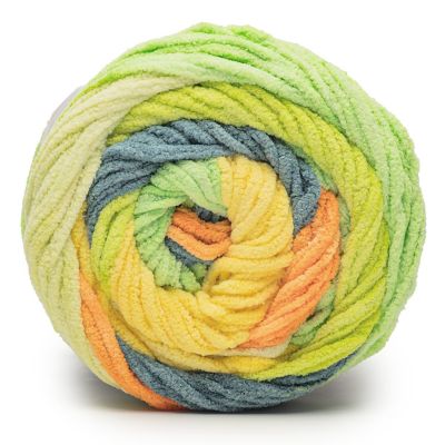 Bernat Blanket Patchwork Yarn-Citrus Stack Image 2