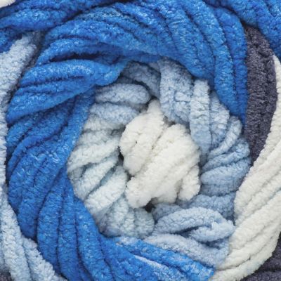 Bernat Blanket Patchwork Yarn-Ocean Waves Image 3