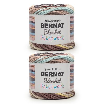 Bernat Blanket Patchwork Yarn-Pastry Cream Image 1