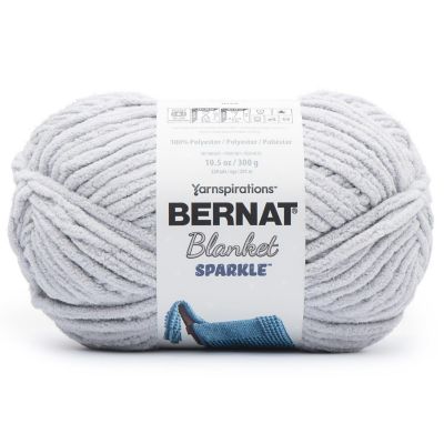 Bernat Blanket Sparkle Yarn-Moon Gray Image 1