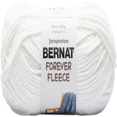 Bernat Forever Fleece Yarn-White Noise Image 1