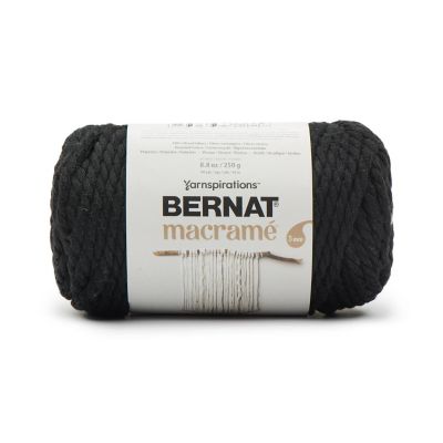 Bernat Macrame Yarn-Black Image 1