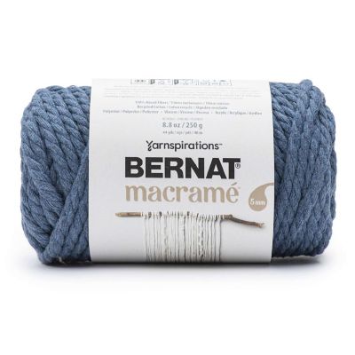 Bernat Macrame Yarn-Denim Image 1