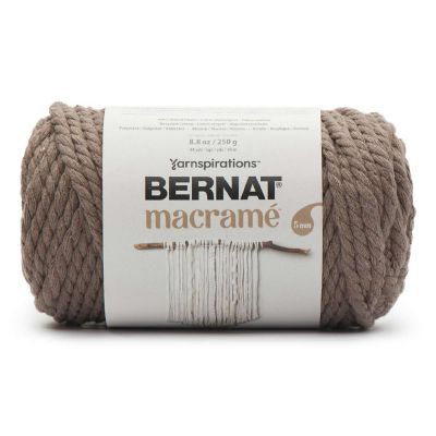 Bernat Macrame Yarn-Gray Brown Image 1