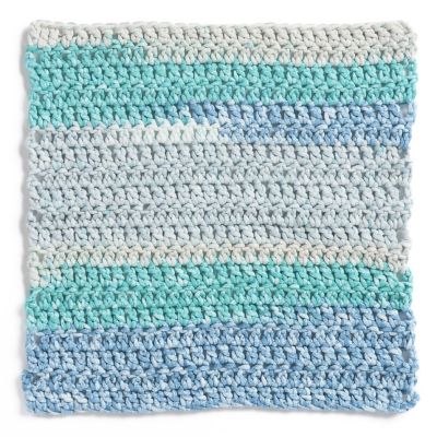 Bernat Maker Splash Yarn-Teal Print Image 1