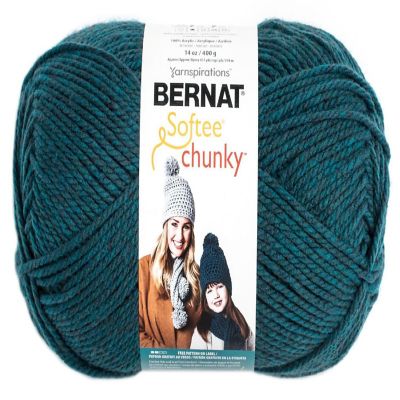 Bernat Softee Chunky Big Ball Yarn - Solids-Teal Image 1