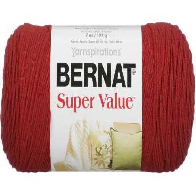 Bernat Super Value Solid Yarn-Redwood Heather Image 1