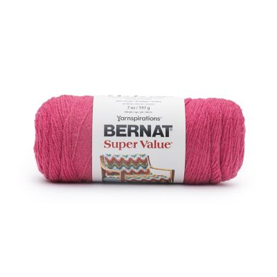 Bernat Super Value Solid Yarn-Tulip Pink Image 1