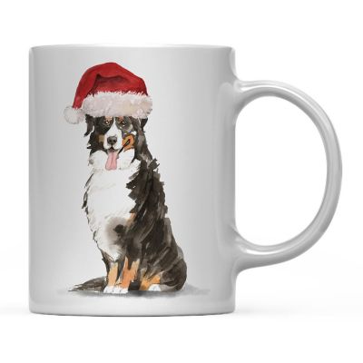 Bernese Mountain Dog Santa Hat Mug Image 2