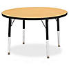Berries Study Carrel - 6 Carrels - Large - Oak/Black Image 2