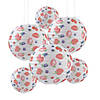 Berry Hanging Paper Lanterns &amp;#8211; 6 Pc. Image 1
