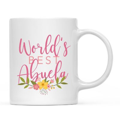 Best Abuela Floral Ceramic Mug Image 1