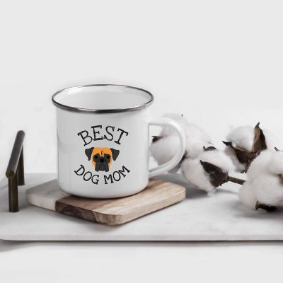 Best Dog Mom Boxer 11oz Camp Mug Image 1