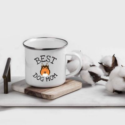Best Dog Mom Collie 11oz Camp Mug Image 1