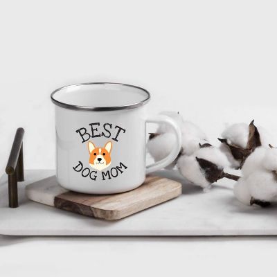 Best Dog Mom Corgi 11oz Camp Mug Image 1