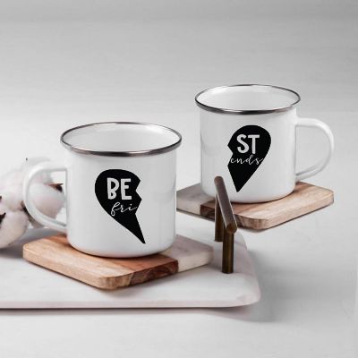 Best Friends Heart 11oz Mug Set Image 1