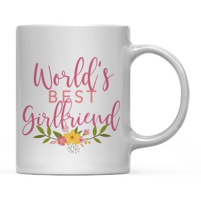 Best Girlfriend Floral Ceramic Mug Image 2