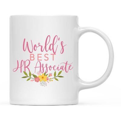 Best HR Associate Floral Ceramic Mug Image 2