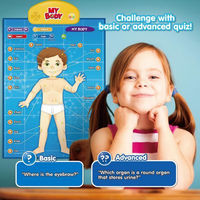 BEST LEARNING i-Poster My Body - Interactive Educational Human Anatomy Talking Game Image 1