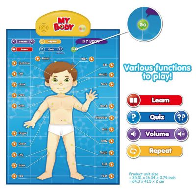 BEST LEARNING i-Poster My Body - Interactive Educational Human Anatomy Talking Game Image 2