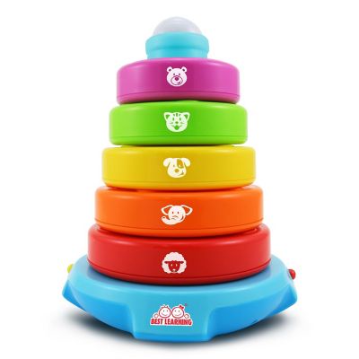 BEST LEARNING Stack &amp; Learn - Developmental Educational Activity Stacking Toy for Infants Babies Toddlers for 6 or 9 Month Old Baby Toys and Up Image 1