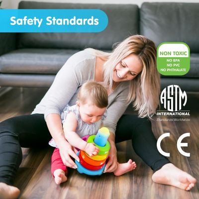 BEST LEARNING Stack &amp; Learn - Developmental Educational Activity Stacking Toy for Infants Babies Toddlers for 6 or 9 Month Old Baby Toys and Up Image 2
