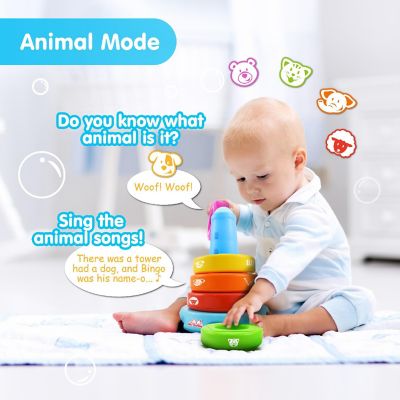 BEST LEARNING Stack &amp; Learn - Developmental Educational Activity Stacking Toy for Infants Babies Toddlers for 6 or 9 Month Old Baby Toys and Up Image 3