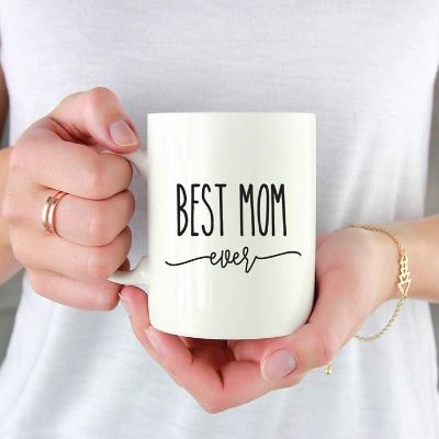 Best Mom Ever Floral Ceramic Mug Image 1