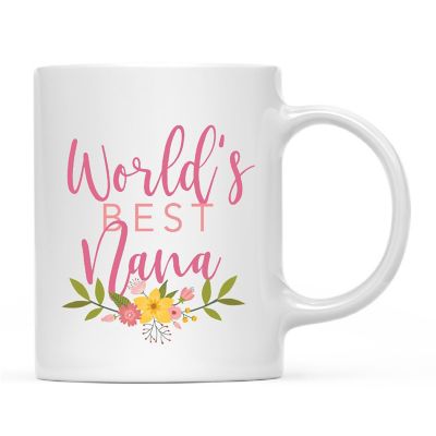 Best Nana Floral Ceramic Mug Image 2