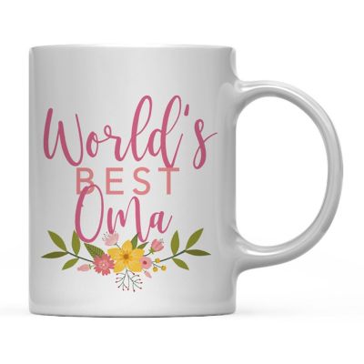 Best Oma Floral Ceramic Mug Image 1