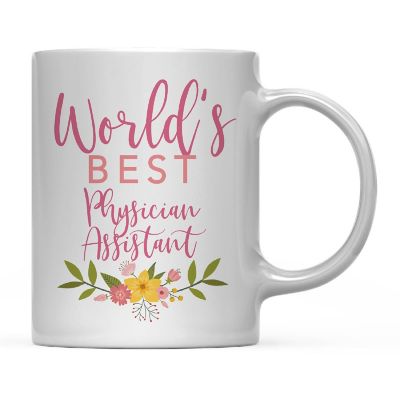 Best Physician Assistant Floral Mug Image 1