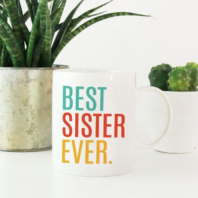Best Sister Ever Ceramic Mug Image 1