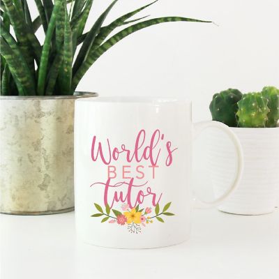Best Tutor Floral Ceramic Mug Image 1
