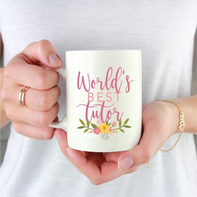 Best Tutor Floral Ceramic Mug Image 1