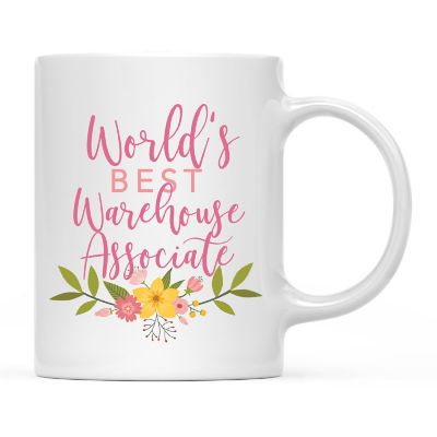 Best Warehouse Associate Floral Mug Image 1