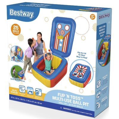 Bestway: Flip 'n Toss Multi-Use Ball Pit with 25 Play Balls Image 1