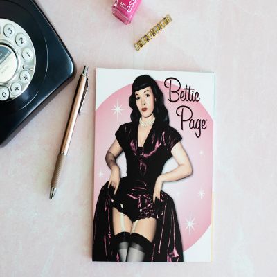 Bettie Page Sticky Note Book: Pink Image 1