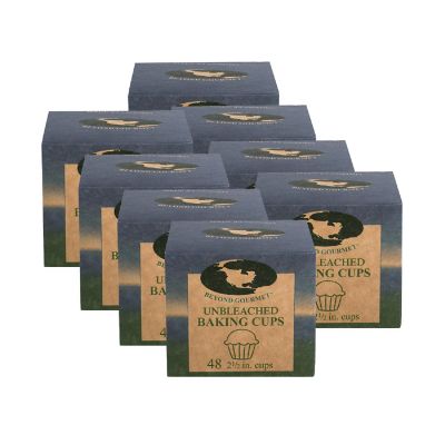 Beyond Gourmet Large Unbleached Baking Cups, Unbleached Paper, 384 count Image 1
