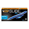 BIC Glide Bold Retractable Ball Point Pen, Bold Point (1.6mm), Blue, 12 Count Image 1