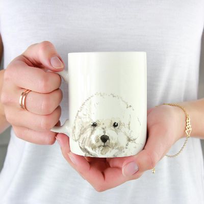 Bichon Frise Up Close Ceramic Mug Image 1