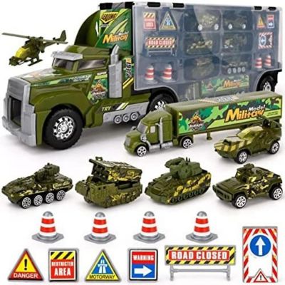 Big Daddy Army Transport  Truck Military Toy Truck with  Emergency Quick Release Effect 6 CAR Image 1