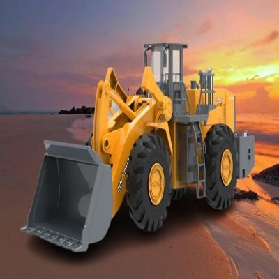 Big Daddy Big Wheel Power Friction Wheel Loader Construction Tractor Toy Image 1