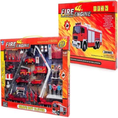 BIG DADDY FIRE RESCUE TOY PLAY SET INCLUDES OVER 40 FIRE TRUCK TOY AND ACCESSORIES Image 1