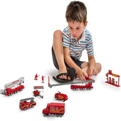 BIG DADDY FIRE RESCUE TOY PLAY SET INCLUDES OVER 40 FIRE TRUCK TOY AND ACCESSORIES Image 1