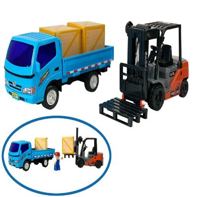 Big Daddy Forklift and Toy Truck Combo Set Image 1