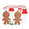 Big Head Gingerbread Christmas Ornament Craft Kit - Makes 12 Image 1