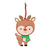 Big Head Reindeer Ornament Craft Kit - Makes 12 Image 1